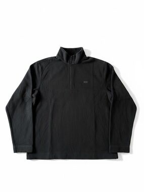 Rains Addis Black Half-Zip Fleece Pullover Unisex Size Small NWT